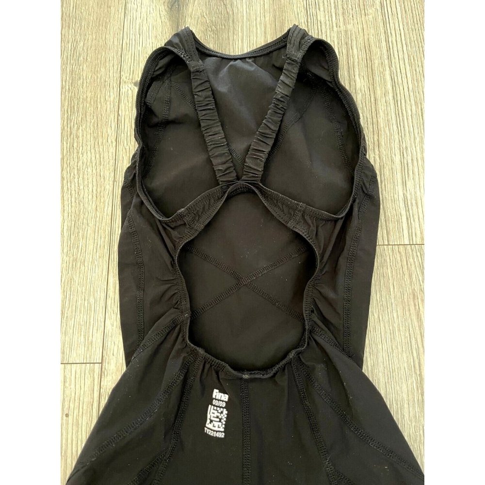TYR Womens Tracer Light Aerofit Short John Tech Suit - Black - Size 24L - Picture 7 of 8
